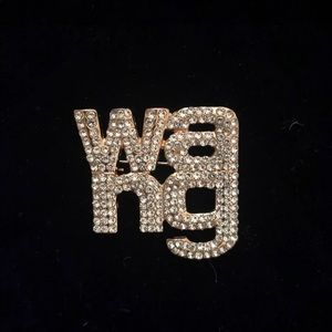 Alexander wang rhinestone broche